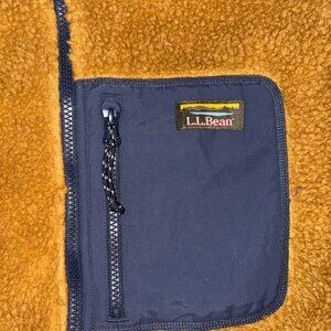 LL Bean Mens Sherpa Fleece Jacket - LARGE